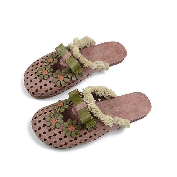 handmade personality wear sandals bow beef tendon bottom wild women's shoes slippers, Black
handmade personality wear sandals bow beef tendon bottom wild women's shoes slippers, Black