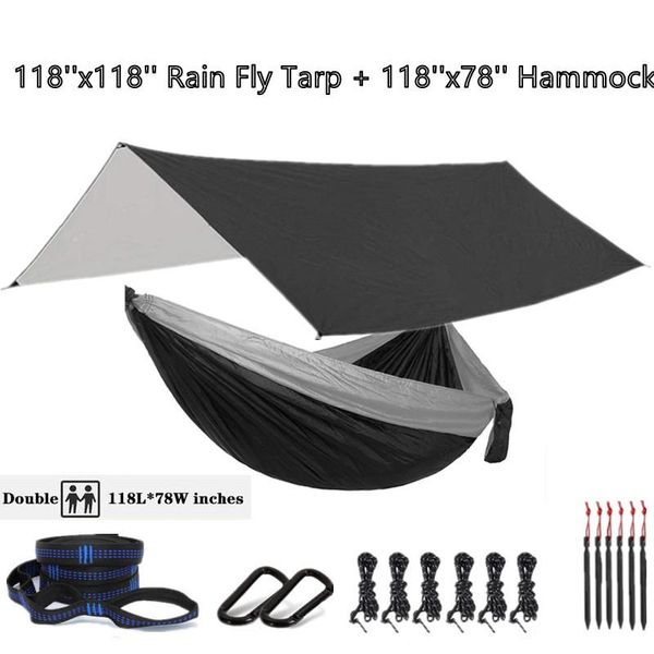 camp furniture oversized double 118inx79in hammock with 118inx118in rain tarp, indoor outdoor backpacking survival & travel camping
camp furniture oversized double 118inx79in hammock with 118inx118in rain tarp, indoor outdoor backpacking survival & travel camping