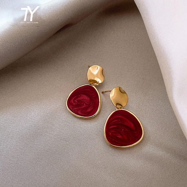 dangle & chandelier 2021 classic wine red drop glaze oval earrings for woman korean fashion jewelry party girl's luxury, Silver
dangle & chandelier 2021 classic wine red drop glaze oval earrings for woman korean fashion jewelry party girl's luxury, Silver