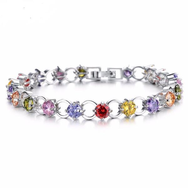 link, chain fashion accessories, alloy color zircon lady bracelet, valentine's day gift, Black
link, chain fashion accessories, alloy color zircon lady bracelet, valentine's day gift, Black