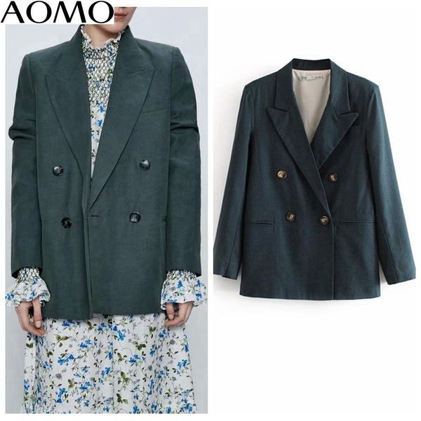 women's suits & blazers aomo casual women vintage oversized cotton blazer female long sleeve elegant jacket ladies work wear 6a51a, White;black
women's suits & blazers aomo casual women vintage oversized cotton blazer female long sleeve elegant jacket ladies work wear 6a51a, White;black
