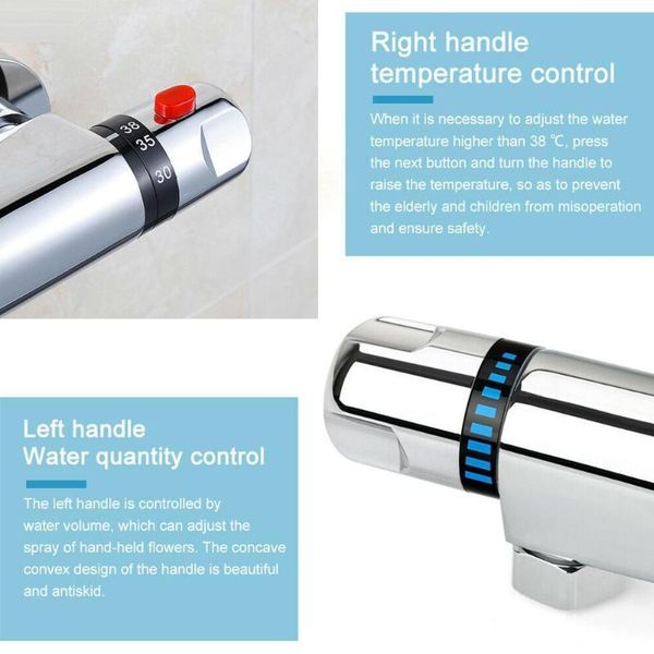 thermostatic exposed bar shower mixer tap supplies bottom 1/2" bathroom outlet modern n1l2 sets
thermostatic exposed bar shower mixer tap supplies bottom 1/2" bathroom outlet modern n1l2 sets