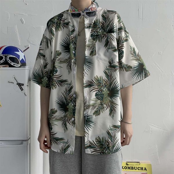 men's casual shirts shirtsummer thin fashion brand hawaiian leaf flower men's chic couples holiday 5-sleeve shirt coat l9ru, White;black
men's casual shirts shirtsummer thin fashion brand hawaiian leaf flower men's chic couples holiday 5-sleeve shirt coat l9ru, White;black