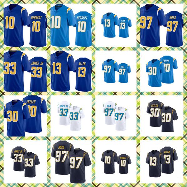 men 10 justin herbert football jersey 13 keenan allen 97 joey bosa austin ekeler 33 derwin james jr stitched jerseys, Black;red
men 10 justin herbert football jersey 13 keenan allen 97 joey bosa austin ekeler 33 derwin james jr stitched jerseys, Black;red