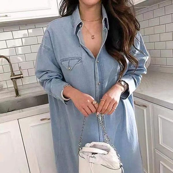 casual dresses coigarsam korean autumn one-piece dress spring 2022 fashion loose light dark blue robe vestidos, Black;gray
casual dresses coigarsam korean autumn one-piece dress spring 2022 fashion loose light dark blue robe vestidos, Black;gray