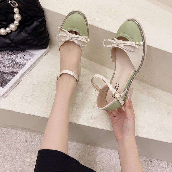 dress shoes mary jane 2021 fairy style spring color matching round toe wedges shallow mouth fashion sandals women all-match, Black
dress shoes mary jane 2021 fairy style spring color matching round toe wedges shallow mouth fashion sandals women all-match, Black