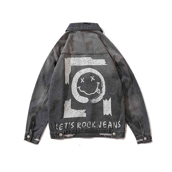 men's jackets jean-washed jacket with smiley face, original, big windbreaker for men and women, street clothes eo9l, Black;brown
men's jackets jean-washed jacket with smiley face, original, big windbreaker for men and women, street clothes eo9l, Black;brown