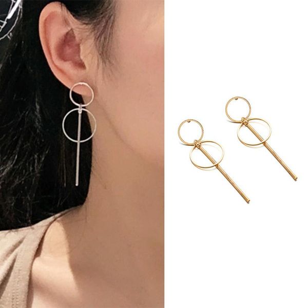 hoop & huggie 2021 fashion earrings punk simple gold silver color long section tassel pendant size circle for ladies gifts, Golden;silver
hoop & huggie 2021 fashion earrings punk simple gold silver color long section tassel pendant size circle for ladies gifts, Golden;silver