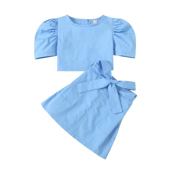clothing sets 2-6years kid baby short sleeve + skirt with bow decoration puff sweet summer, White
clothing sets 2-6years kid baby short sleeve + skirt with bow decoration puff sweet summer, White