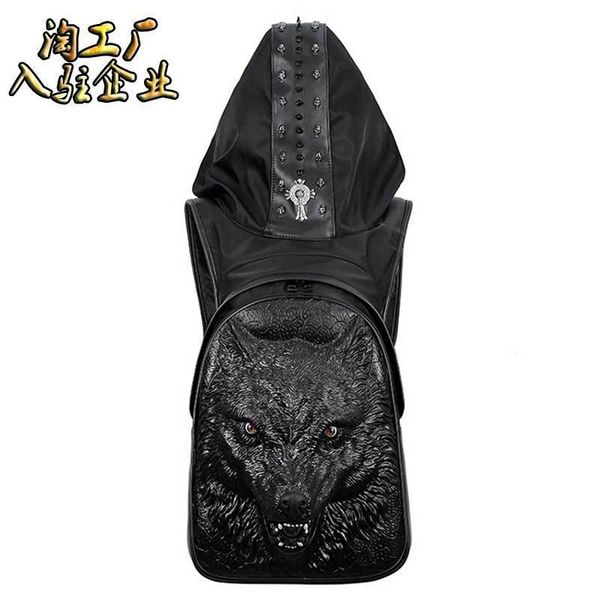 bags wallet backpack creative waterproof hat pu punk 3d fierce wolf women's outdoor travel computer bag, Black;red
bags wallet backpack creative waterproof hat pu punk 3d fierce wolf women's outdoor travel computer bag, Black;red