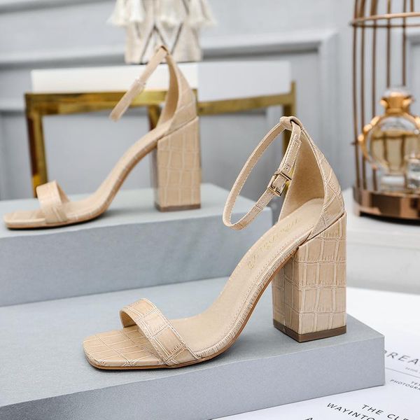 women's platform square toe sandals summer hoof heels slides for women shalllow silod footwear female sandalias mujer, Black
women's platform square toe sandals summer hoof heels slides for women shalllow silod footwear female sandalias mujer, Black