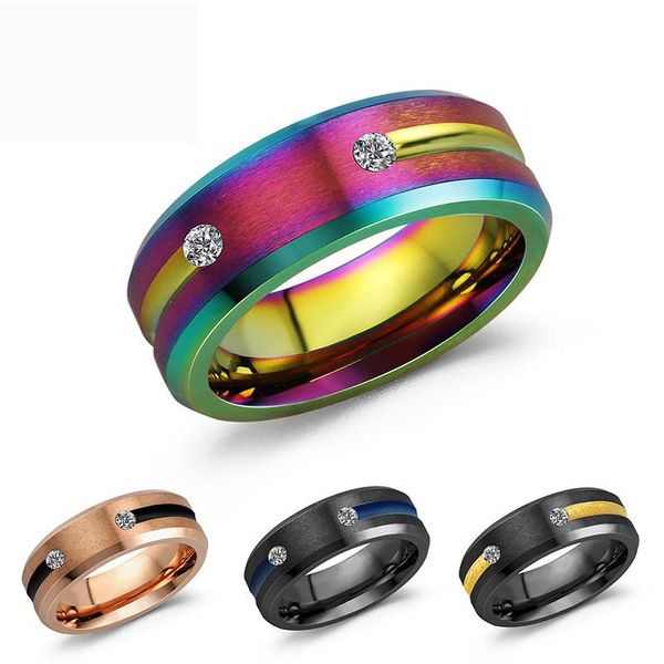 wedding rings 8mm men's rainbow groove beveled edge black tungsten carbide ring matte finish zircon inlay band, Slivery;golden
wedding rings 8mm men's rainbow groove beveled edge black tungsten carbide ring matte finish zircon inlay band, Slivery;golden