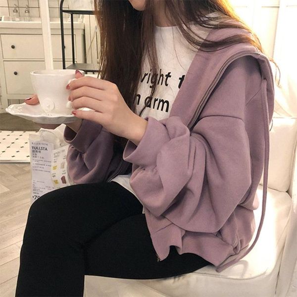 women's hoodies & sweatshirts harajuku casual zipper couple coats autumn korean fashion oversized sweatshirt pockets hoody drawstring j, Black
women's hoodies & sweatshirts harajuku casual zipper couple coats autumn korean fashion oversized sweatshirt pockets hoody drawstring j, Black