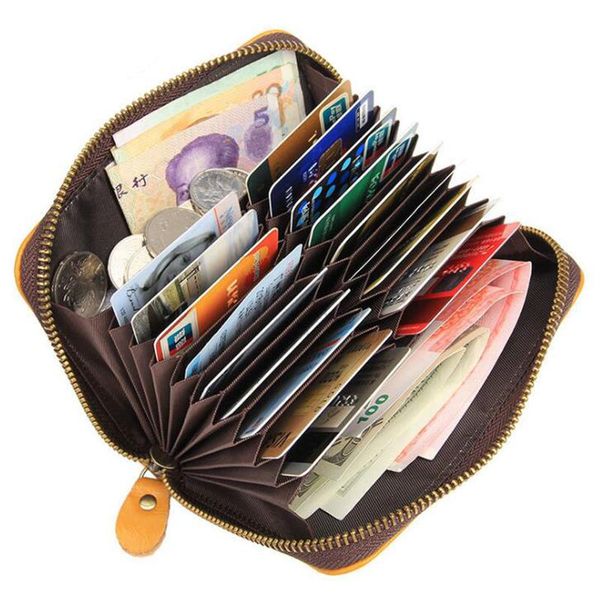 card holders multi wallet split leather male business s high capacity female credit purses, Brown;gray
card holders multi wallet split leather male business s high capacity female credit purses, Brown;gray