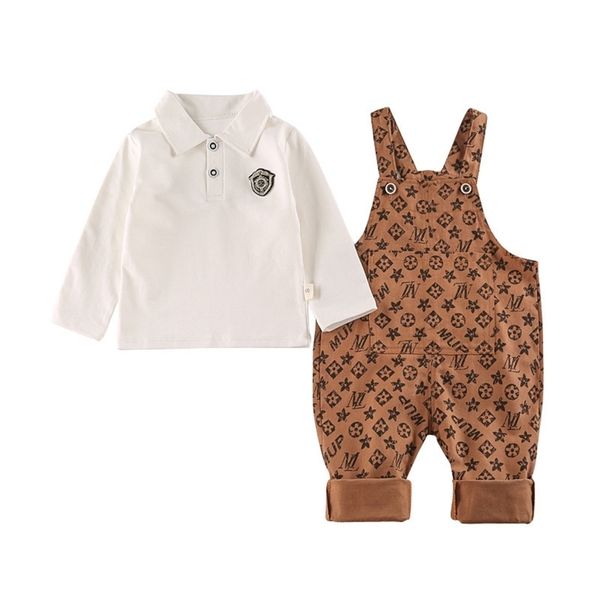 5sets/dhl 80-120cm kids suspender trousers set designers bib pants and polo pullover t shirt two-piece clothing set trendy baby toddlers, White
5sets/dhl 80-120cm kids suspender trousers set designers bib pants and polo pullover t shirt two-piece clothing set trendy baby toddlers, White
