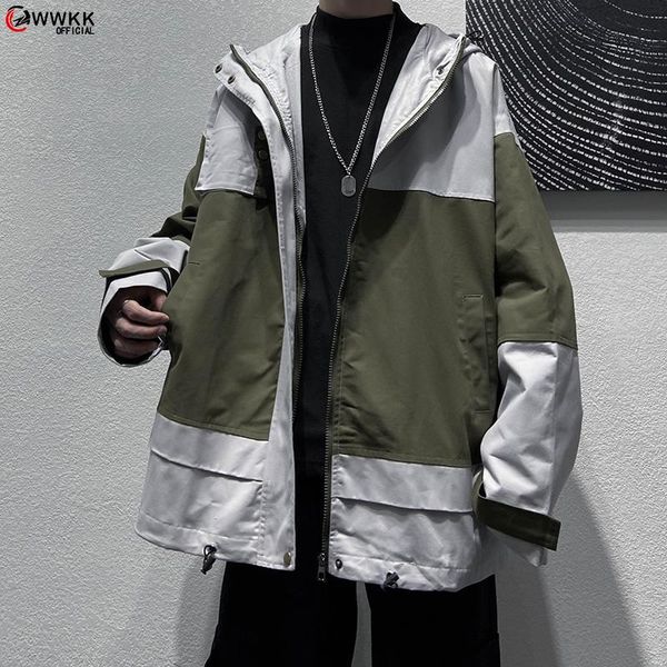 fashion brand men's jackets 2021 spring autumn male casual pathwork streetwear retro leisure jacket, Black;brown
fashion brand men's jackets 2021 spring autumn male casual pathwork streetwear retro leisure jacket, Black;brown