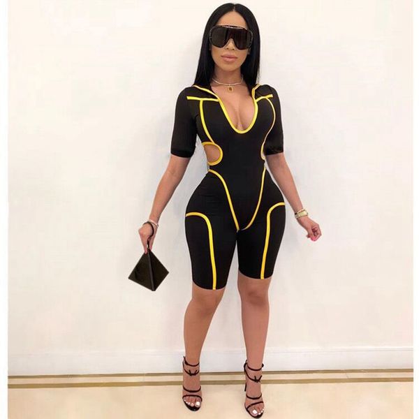 black bodycon jumpsuit romper women elegant overalls playsuit festival club outfits short rompers womens jumpsuit summer, Black;white
black bodycon jumpsuit romper women elegant overalls playsuit festival club outfits short rompers womens jumpsuit summer, Black;white