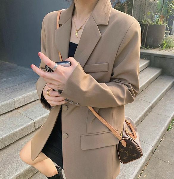 women's suits & blazers casual blazer women 2021 solid jacket female for autumn single breasted long sleeve and jackets coat, White;black
women's suits & blazers casual blazer women 2021 solid jacket female for autumn single breasted long sleeve and jackets coat, White;black