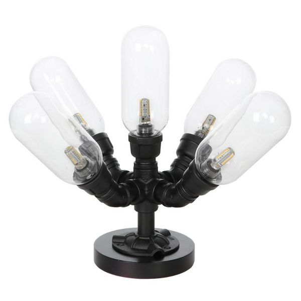 table lamps iron art water pipe light five heads led g4 lamp eu plug us transparent glass lampshade tg254 line length 1.8m
table lamps iron art water pipe light five heads led g4 lamp eu plug us transparent glass lampshade tg254 line length 1.8m
