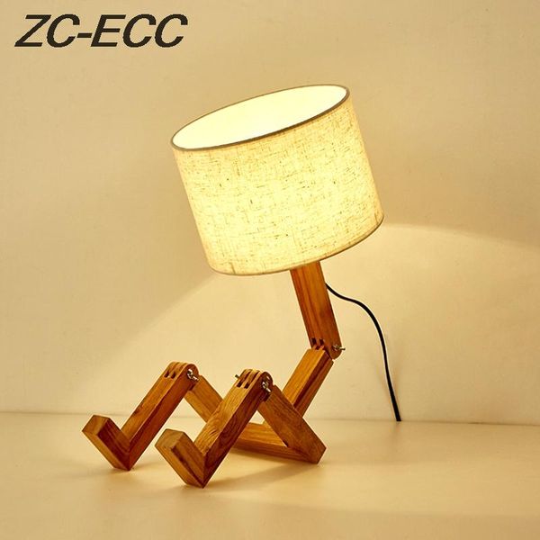 table lamps zc-ecc robot creative lamp e27 flexible wooden base led nordic modern learning for bedroom interior
table lamps zc-ecc robot creative lamp e27 flexible wooden base led nordic modern learning for bedroom interior