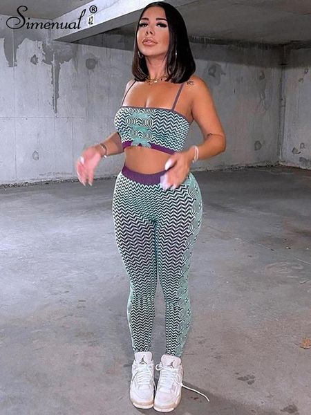 women's two piece pants simenual striped print camis and leggings activewear sets sporty casual tight skinny streetwear women outfit se, White
women's two piece pants simenual striped print camis and leggings activewear sets sporty casual tight skinny streetwear women outfit se, White
