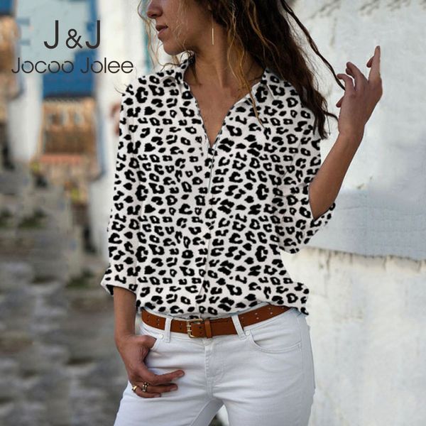 jocoo jolee women spring long sleeve button turn-down neck all-match slim shirt casual floral print blouse leopard blusas 210518, White
jocoo jolee women spring long sleeve button turn-down neck all-match slim shirt casual floral print blouse leopard blusas 210518, White