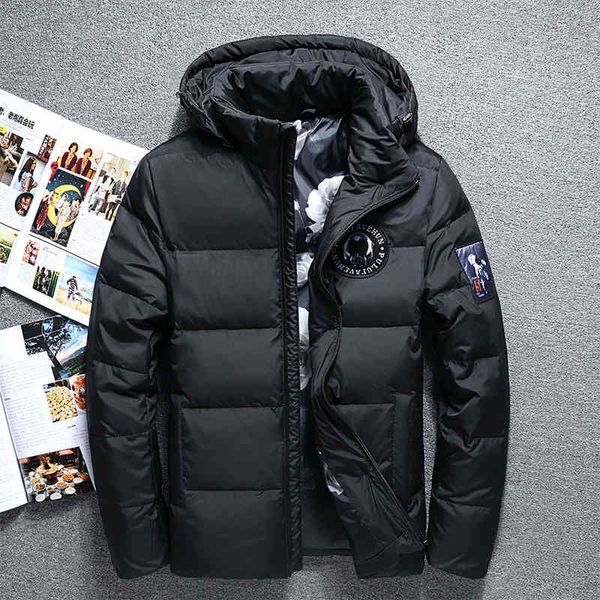 man winter fashion leisure hooded thickening warm pure white duck down jacket upscale boutique coat 3 color, Black
man winter fashion leisure hooded thickening warm pure white duck down jacket upscale boutique coat 3 color, Black