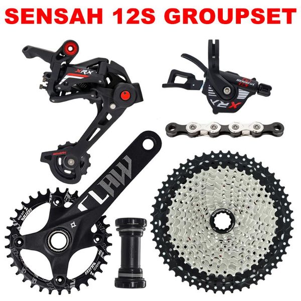 bike derailleurs sensah xrx mtb 12 speed groupset shift lever + rear derailleur 11-50/52t cassette kmc x12 chain for mountain m8100
bike derailleurs sensah xrx mtb 12 speed groupset shift lever + rear derailleur 11-50/52t cassette kmc x12 chain for mountain m8100
