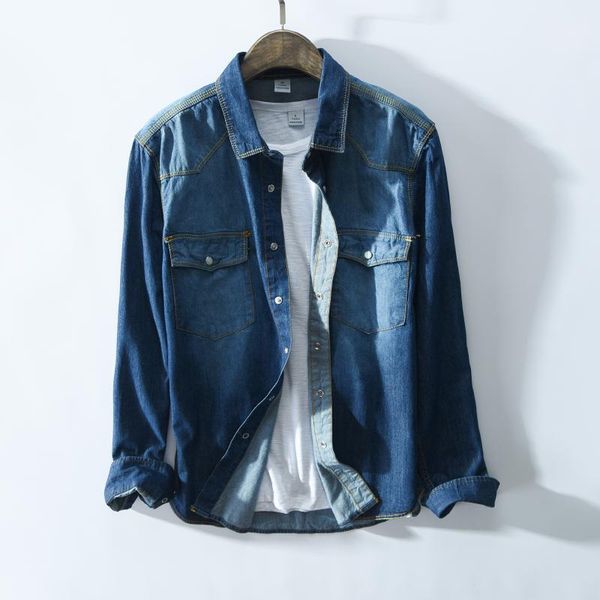 men's casual shirts spring autumn fashion slim longsleeve shirt for men denim premium male brand coat comfortable cargo, White;black
men's casual shirts spring autumn fashion slim longsleeve shirt for men denim premium male brand coat comfortable cargo, White;black