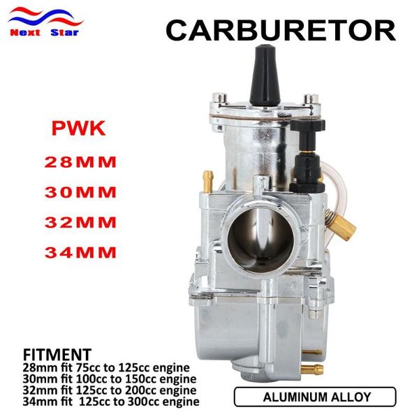 for pwk 28 30 32 34 keihin aluminum alloy carburetor carburador with power jet plating white racing moto 75cc-300cc motorcycle fuel system
for pwk 28 30 32 34 keihin aluminum alloy carburetor carburador with power jet plating white racing moto 75cc-300cc motorcycle fuel system