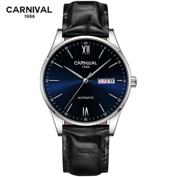 wristwatches carnival automatic watch men leather strap mechanical watches waterproof wrist for, Slivery;brown
wristwatches carnival automatic watch men leather strap mechanical watches waterproof wrist for, Slivery;brown