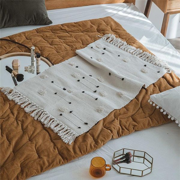 nordic style woven floor mat rug hand knotted tassel blanket home decor carpet table sofa cushion 60x90cm ceramic tile pad carpets
nordic style woven floor mat rug hand knotted tassel blanket home decor carpet table sofa cushion 60x90cm ceramic tile pad carpets