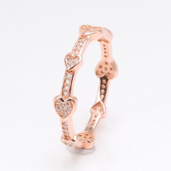 cluster rings 100% 925 sterling silver pan ring heart to rose gold attractive for women wedding party fashion jewelry, Golden;silver
cluster rings 100% 925 sterling silver pan ring heart to rose gold attractive for women wedding party fashion jewelry, Golden;silver