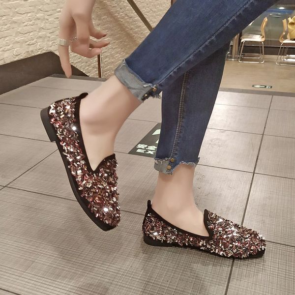 crystal shine women shoes woman flats slip on casual shoes female loafers soft bottom round toe plus size ladies shoes a3t6, Black
crystal shine women shoes woman flats slip on casual shoes female loafers soft bottom round toe plus size ladies shoes a3t6, Black