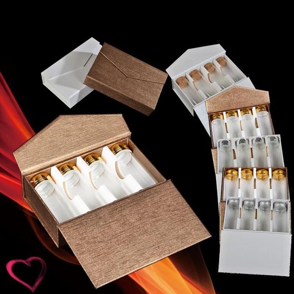 storage bottles & jars 6 x gold silver transparent creative glass vials gift box set cork wish with quality candy package
storage bottles & jars 6 x gold silver transparent creative glass vials gift box set cork wish with quality candy package