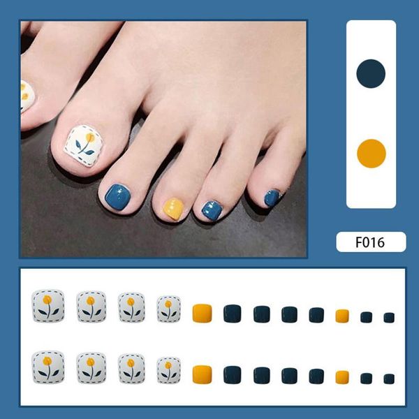 false nails 24pcs/set toenails summer flowers series handmade glue flat fake nail decorations art tips toes short length for girl, Red;gold
false nails 24pcs/set toenails summer flowers series handmade glue flat fake nail decorations art tips toes short length for girl, Red;gold