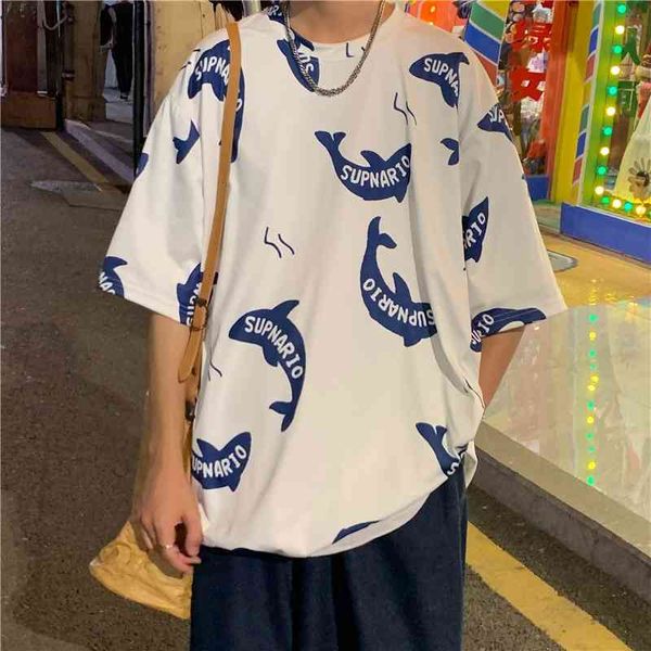 summer new full print short sleeve t-shirt men's loose korean fashion shinjuku style hip hop versatile 5-sleeve t-shirt, Black
summer new full print short sleeve t-shirt men's loose korean fashion shinjuku style hip hop versatile 5-sleeve t-shirt, Black