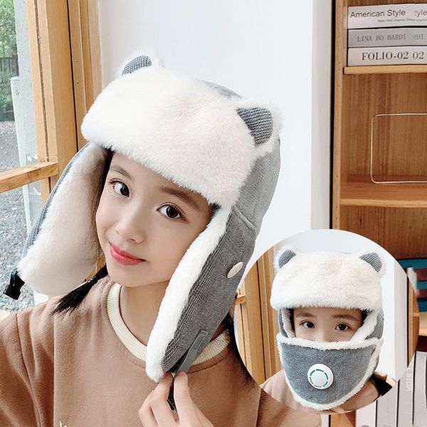 warm russian hat kids cute ears earflap cap boys girls winter hats with mask children windproof bomber caps &, Yellow
warm russian hat kids cute ears earflap cap boys girls winter hats with mask children windproof bomber caps &, Yellow