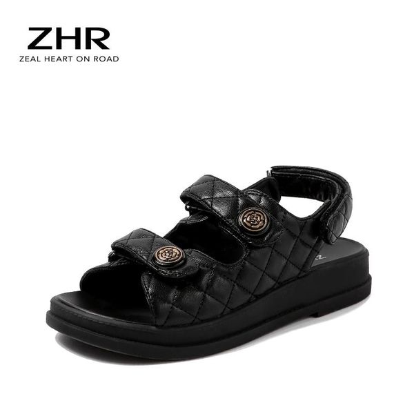 sandals 2021 women black plaid casual pu leather flat retro brand roman luxury designers
sandals 2021 women black plaid casual pu leather flat retro brand roman luxury designers