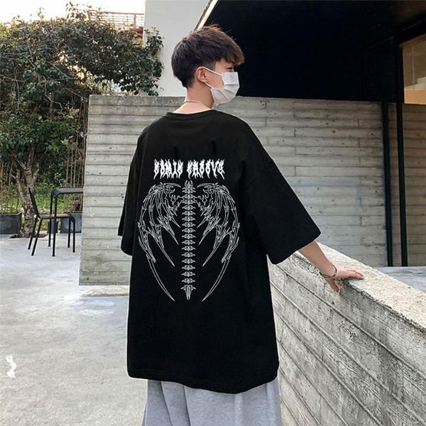 women's t-shirt cotton hip hop funny harajuku loose tee streetwear fashion half sleeve couple goth clothes oversized women, White
women's t-shirt cotton hip hop funny harajuku loose tee streetwear fashion half sleeve couple goth clothes oversized women, White