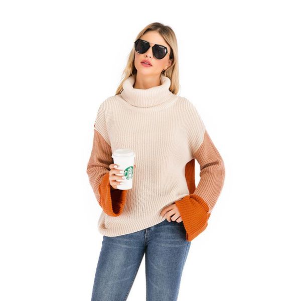 women's sweaters 2021 autumn and winter fashion european american cross-border three-color turtleneck sweater cute casual, White;black
women's sweaters 2021 autumn and winter fashion european american cross-border three-color turtleneck sweater cute casual, White;black