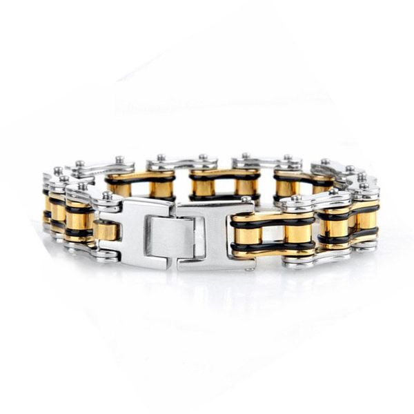 link, chain charm bicycle bracelets mens large on hand snap button jewelry stainless steel bracelet hip hop gold black
link, chain charm bicycle bracelets mens large on hand snap button jewelry stainless steel bracelet hip hop gold black