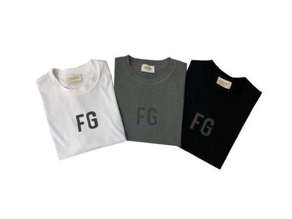 fear of god essentials fog 6th season 6 3m reflective laser colorful fg letters rich t-shirt, White;black
fear of god essentials fog 6th season 6 3m reflective laser colorful fg letters rich t-shirt, White;black