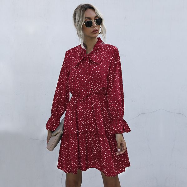 casual dresses jli may women polka dot dress chiffon elegant v-neck butterfly sleeve patchwork ruffles empire a-line autumn mini, Black;gray
casual dresses jli may women polka dot dress chiffon elegant v-neck butterfly sleeve patchwork ruffles empire a-line autumn mini, Black;gray