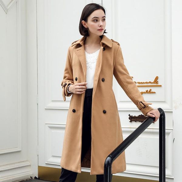 women's wool & blends korean fashion velvet trench coat for women streetwear office lady trenchcoat vintage brown winter, Black
women's wool & blends korean fashion velvet trench coat for women streetwear office lady trenchcoat vintage brown winter, Black