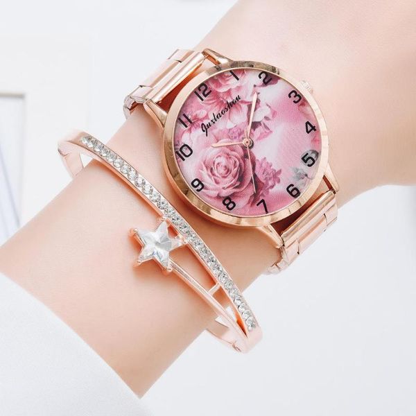 flowers dial women fashion quartz watches rose gold bracelet watch stainless steel exquisite ladies wristwatches woman clock, Slivery;brown
flowers dial women fashion quartz watches rose gold bracelet watch stainless steel exquisite ladies wristwatches woman clock, Slivery;brown