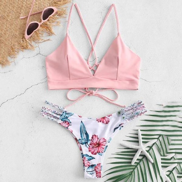 women's swimwear 2021 fashion small fresh bikini cut flower two-piece swimsuit push ups beachwear femme 2.18, White;black
women's swimwear 2021 fashion small fresh bikini cut flower two-piece swimsuit push ups beachwear femme 2.18, White;black