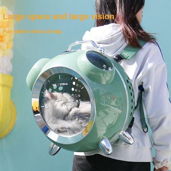 cat carriers,crates & houses fun alarm clock bag portable large capacity carrier bags multi-hole ventilation outing supplies
cat carriers,crates & houses fun alarm clock bag portable large capacity carrier bags multi-hole ventilation outing supplies