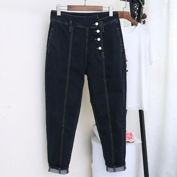 women's jeans spring autumn casual black blue ripped woman button denim pants trousers for women loose harem plus size
women's jeans spring autumn casual black blue ripped woman button denim pants trousers for women loose harem plus size