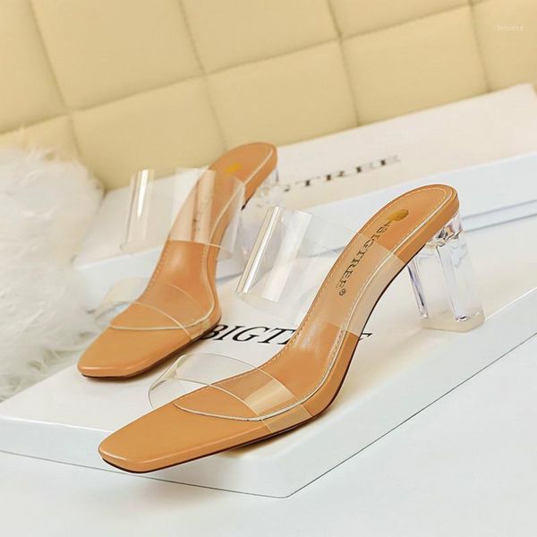 slippers european and american fashion simple transparent a- line square toe open slipper high heel women's perspective1, Black
slippers european and american fashion simple transparent a- line square toe open slipper high heel women's perspective1, Black